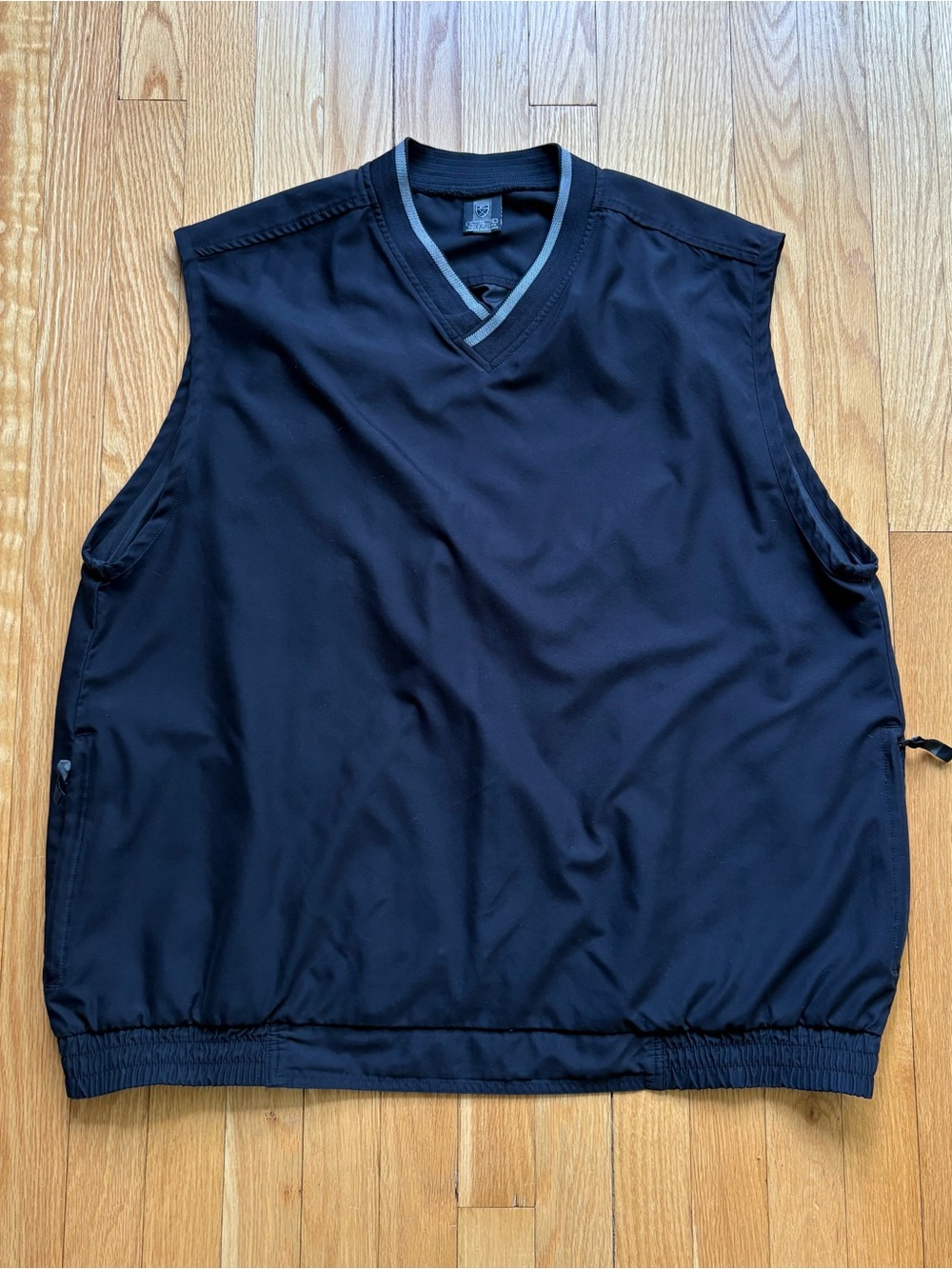 Vintage Nike Tour Performance Men’s V-Neck Pullover Vest XL X-Large Black Gray
